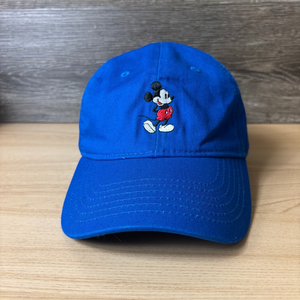 Disney Hat Cap Strap Back Blue Mickey Mouse Disney‎ World Character Adjustable